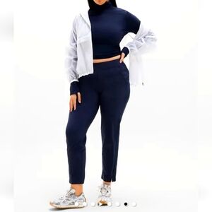 Athleta Brooklyn Mid Rise Ankle Pant Navy Blue 16 Tall